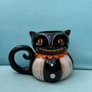 Johanna Parker Cat Vintage Halloween Ceramic Mug Brand New Never Used